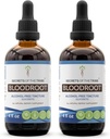 Secrets of the Tribe Bloodroot Alcohol-Free Tincture Extract, Ansvarsfullt odlad Bloodroot (Sanguinaria Canadensis) Torkade Root (2x4 fl oz)