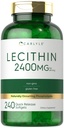 Carlyle Lecithin Supplement | 2400mg | 240 Softgel kapslar | med naturligt förekommande fosfolipid | Non-GMO, Gluten Free