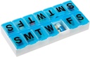 EZY DOSE Weekly (7-Day) Pill Organizer och Planner, Contoured Bottom for Easy Pill Removal, Color May Vary