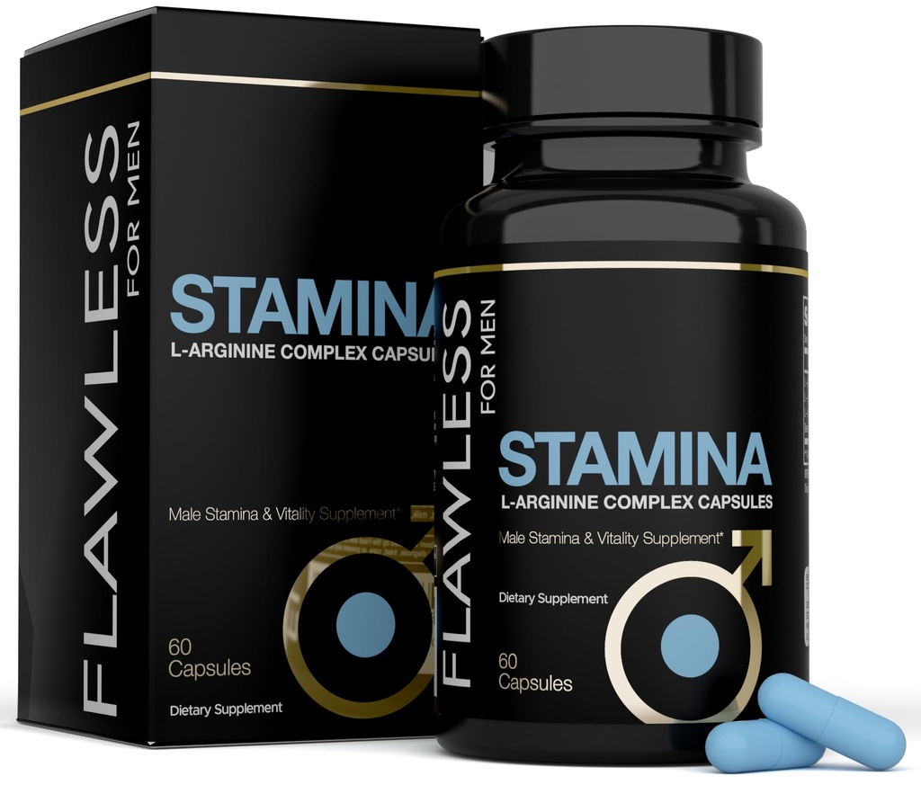 Stamina | Extra Firm Hard On Pills | Fast Acting L-Arginine, L-Citrulline & Nitric Oxide Supplement för Män | Främjar Manlig Vitalitet, Blodflöde och uthållighet | 60 kapslar