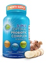 Probiotika med Digestive Enzymes och Prebiotic för kvinnor och män - 3-i-1 Vegan Probiotic Prebiotic Multi Enzyme Complex för Gut Health - Maximal Absorption Försenad frisättning Capsules