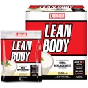 Lean Body MRP All-In-One Vanilla Meal Replacement Shake, 40g Protein, Whey Blend, 8g Healthy Fats EFA & Fiber, 22 Vitaminer och mineraler, Ingen konstgjord färg, Gluten Free, (20 Packets)