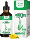 Mullein Leaf Tincture - Lung Cleanse - Vegan Lung Detox - Respiratory Health och Immune Support Drops - Natural Supplement Liquid Extract 4 fl.oz. Chlorophyll