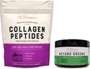 Collagen Peptides & Beyond Greens | Hår, hud, nagel och gemensamt stöd + Immune Boost, Detox och energi