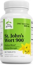 Terry Naturally St John's Wort 900-60 tabletter - Ger fullständig klinisk dos - Icke-GMO, Vegan, Glutenfri - 60 portioner