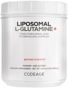 Kod Liposomal L-Glutaminpulver - High-Potency L-Glutamine 5 000 mg per servering - 3-månaders leverans - Liposomal Delivery, Free-Form Amino Acid, Unflavored Glutamine - Non-GMO Gluten-Free - 16,67 oz