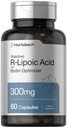 Horbäach Stabiliserad R-Lipoic Acid 300mg | 60 kapslar | med Biotin Optimizer | Non-GMO, Gluten Free | Na-RALA Supplement