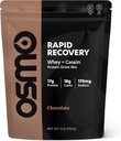 Osmo Rapid Recovery - Whey & Micellar Casein Protein Pulver Blend med kolhydrater och koffein, alla naturliga ingredienser, möjliggör muskelreparation och ökningar Glycogen Restoration - Chocolate, 22 portioner