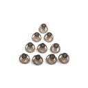 Hörapparat Domes 8mm Smoky Gray Tips Öronstycken Bekväm för Open Fit BTE Sound Amplifier PSAP Kit Osynlig, Förutom RIC 8mm (M * 10)