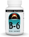 Källa Naturals Vitamin B-6, 100 mg Immunsystem Support - 250 tabletter