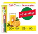 T&D Oxi C 1000 mg Vitamin C - 40 Vegan Drink Effervescent tabletter - Orange smak - Tillverkad i Tyskland