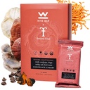 Wise Bar Adaptogen Mushroom Nutrition Bars med Reishi, Lions Mane & Ashwagandha, Organic Vegan & Gluten Free Snacks for Natural Focus, Energy & Immunity Support, Chocolate Cherry Flavor, 12 Count
