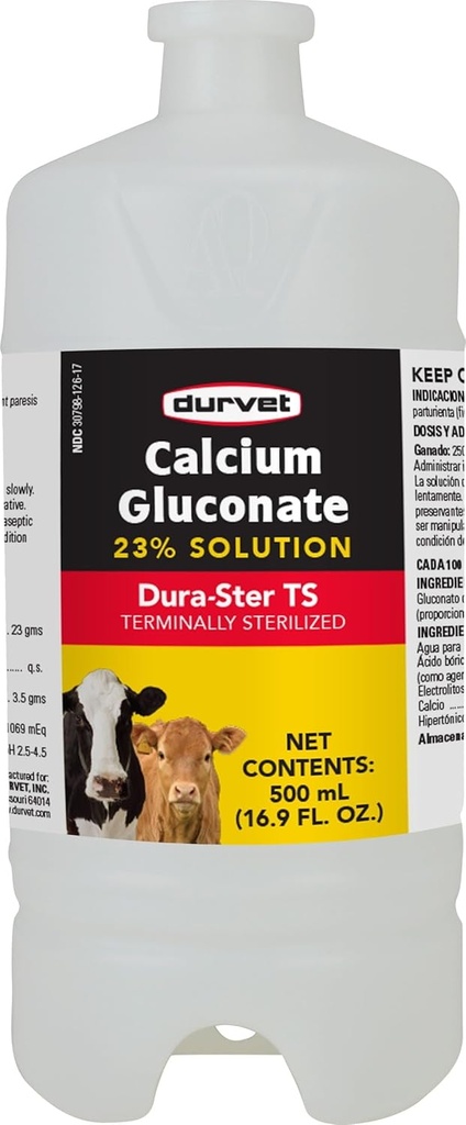Durvet Calcium Gluconate 23 procent lösning