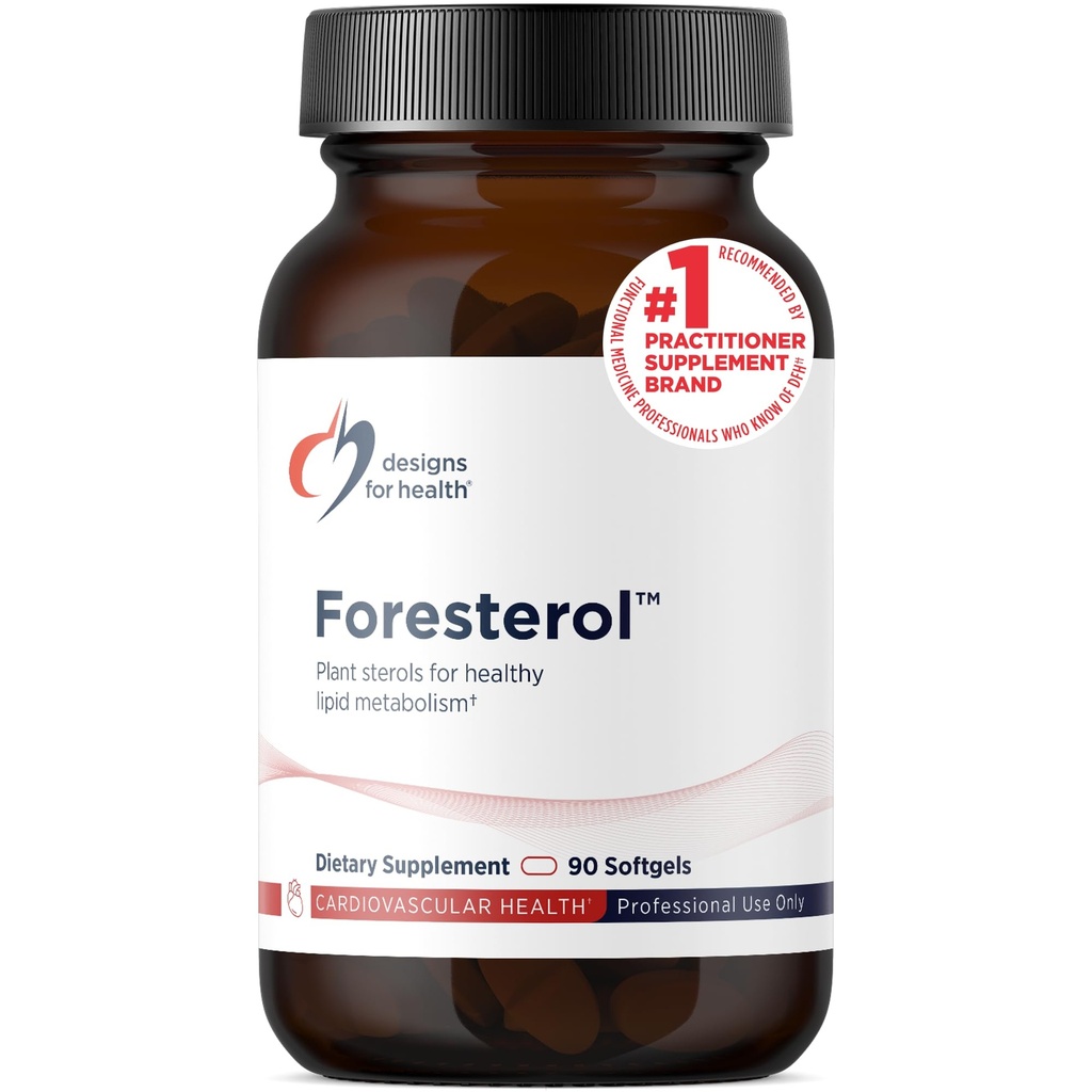 Design för hälsa Plant Sterols och Stanols - Foresterol Stanol Sterol Supplement med Beta-Sitosterol från Coniferous Pine - Designad för att hjälpa till att upprätthålla hälsosamma kolesterolnivåer (90 Softgels)
