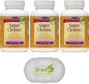Naturens Secret Super Cleanse Extra Strength Toxin Detox & Gentle Elimination Total Body Cleanse, Digestive & Colon Health Support, 3 Packs of 100 Tablets, med en Pill Case
