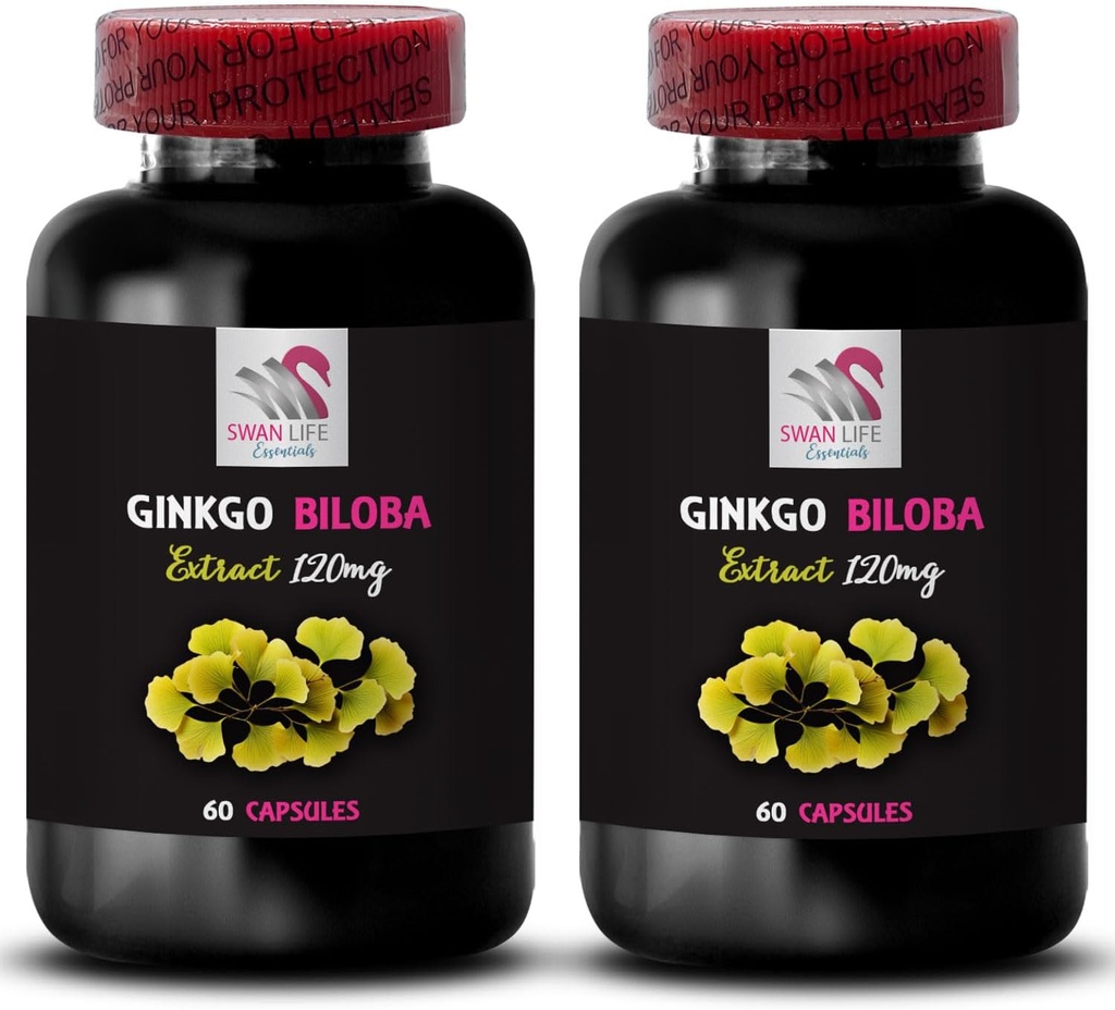Ginkgo biloba antioxidantfördelar - Ginkgo BILOBA Extract - Herbal Extract Capsules, Natural Leaf Extract, Ginkgo biloba använder, Antioxidant-Rich Herbal Supplement, Botanisk Support 2Bot 120Caps
