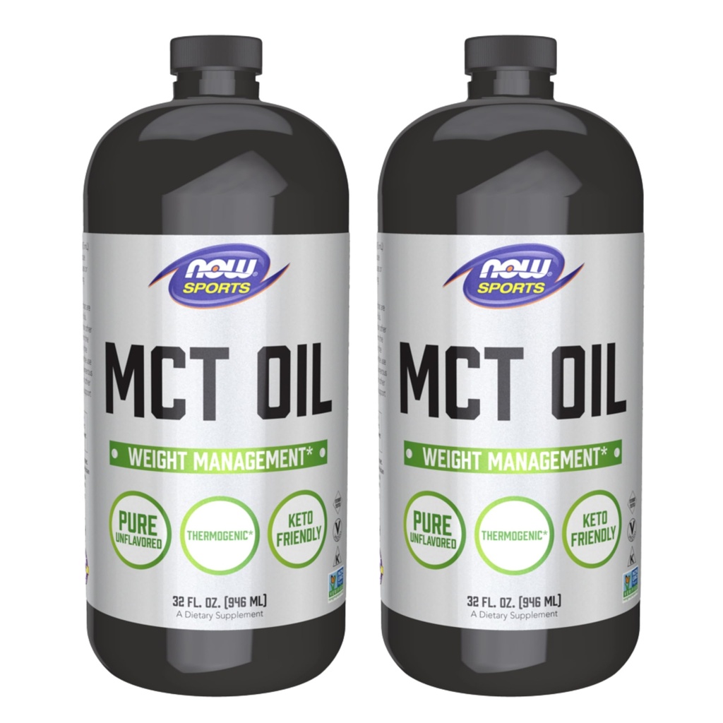 Nu livsmedel MCT Oil, 32 Ounce (Pack of 2) (förpackning kan variera)