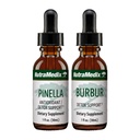 NutraMedix Detox Support Bundle - Liquid Drops för rengöring & Detox Support & Occassional Brain Fog - Pinella Anise Drops & Burbur Extract för hälsosam avgiftning (2 greve, 1 Oz)
