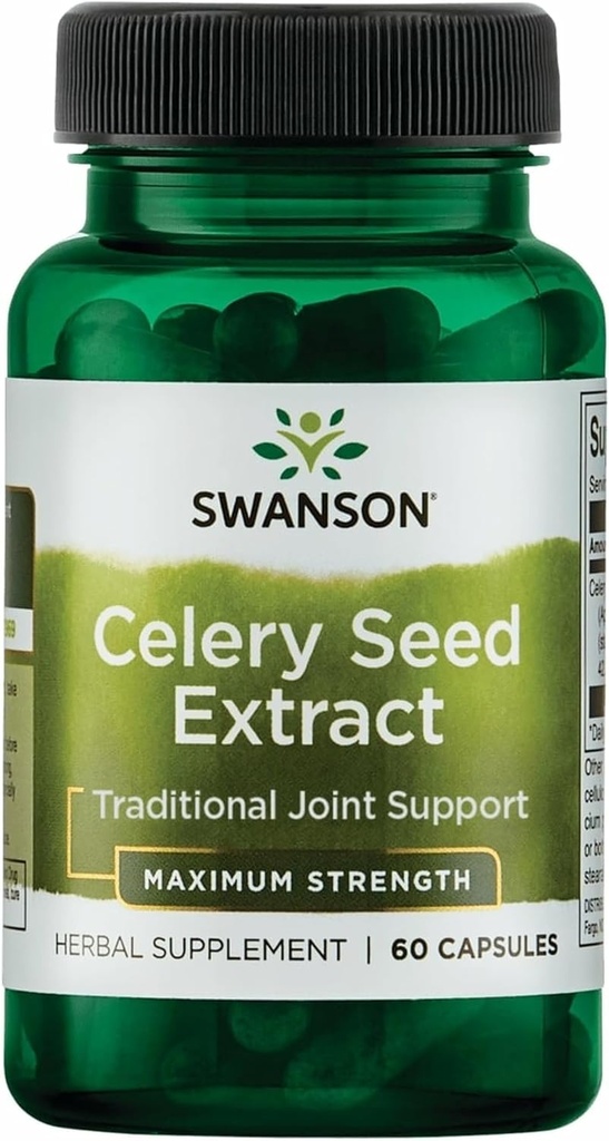 Swanson Superior Herbs-Celery Seed Extract - Maximal styrka - 150 mg 60 kapslar