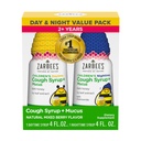 Zarbees barns honung hosta Syrup + Mucus Day & Night Value Pack, Daytime & Nighttime Toddler Cough Syrup, Dark Honey, Ivy Leaf Extract, Chamomile, Mixed Berry Flavor, 2X 4 Fl Oz