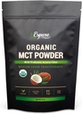 Organisk MCT Powder - USDA Certified, med Prebiotic Acacia Fiber; Keto Friendly, Vegan, Gluten Free; 8oz