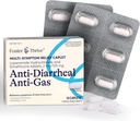 Foster & Thrive Loperamid Hydrochloride och Simethicone Anti-Diarrheal Anti-Gas Multi-Symptom Relief, 48 Caplets, Behandling av Diarrhea, Gas, Bloating, Cramps & Pressure, 12 Caplets (Pack of 4)