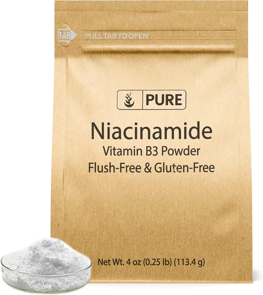Rena ursprungliga ingredienser Niacinamide 4oz Flush-Free, Gluten-Free