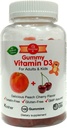 BioTree Labs Vitamin D Gummy Björnar - Pack av 100, för vuxna och barn | Peach & Cherry smaksatt tuggbar vitamin D3 | Stor för friska ben, tänder, immunsystem, hjärna och nervsystem