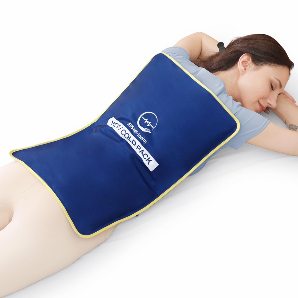 Extra stor återanvändbar Gel Ice Pack för skador (23 "x15") | Stor Ice Pack för ryggsmärtlindring, Post Surgery Recovery, Flexibelt kallt paket för lägre ryggsmärta