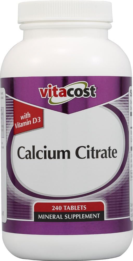 Vitakostkalciumcitrat med vitamin D3-1000 mg per portion - 240 tabletter