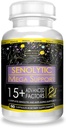 ACTIF Senolytic Support med 15+ Avancerade faktorer – Icke-GMO, Fast-Acting, Made in USA, 60 Count