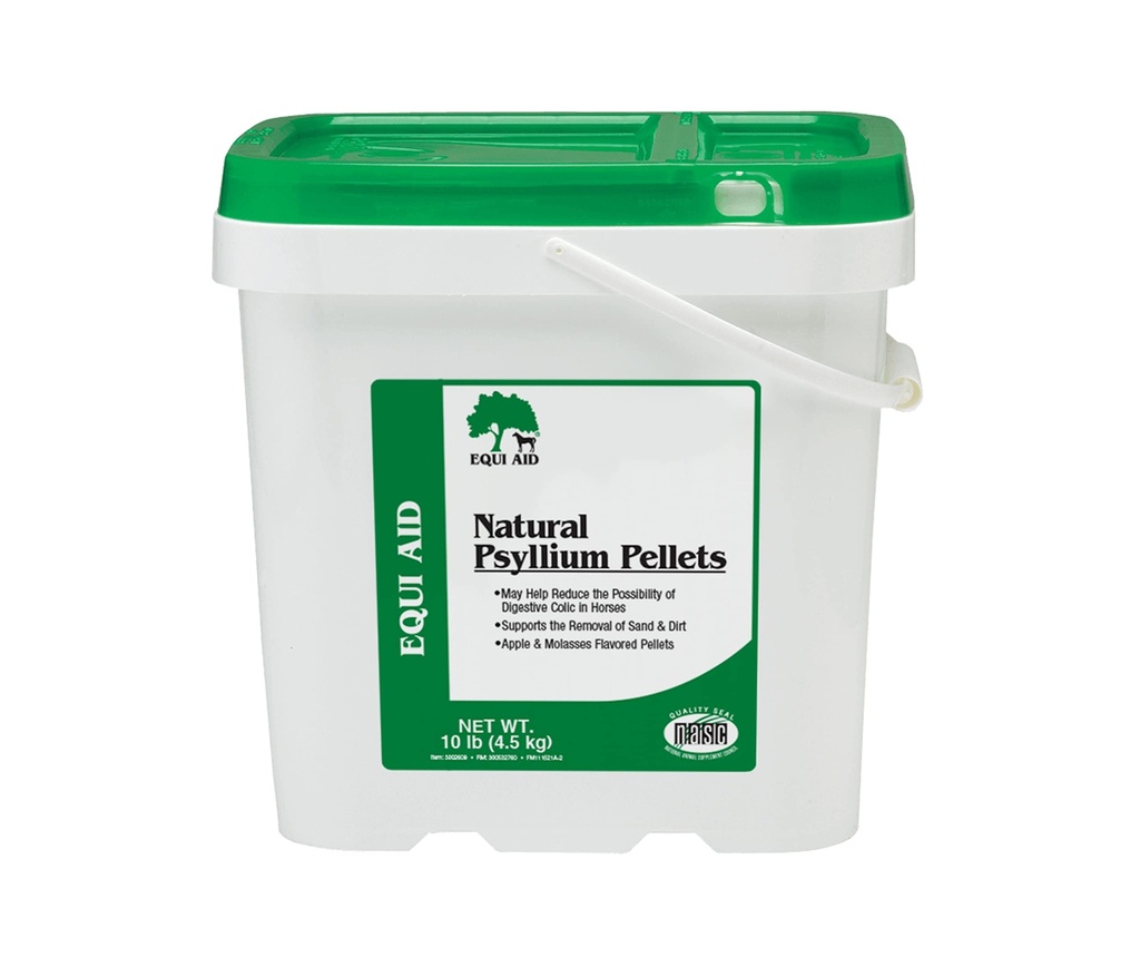 Farnam Equi Aid Natural Horse Psyllium Pellets Supplement, stöder borttagning av sand & smuts från Ventral Colon, 10 pund, 32 skopor