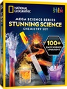 National Geographic Stunning Chemistry Set - Mega Science Kit med 45 enkla experiment - Gör en vulkan och starta en raket, STEM-projekt för barnåldrarna 8-12, Science Toys (exklusiv)