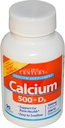 21st Century Calcium 500 + D3, 5 mcg (200 IE), 90 tabletter