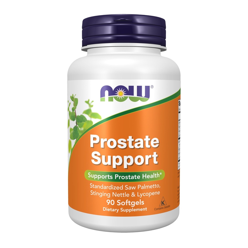 NOW Foods Supplements, Prostate Support, Prostate Support, med Standardized Saw Palmetto, Stinging Nettle & Lycopene, 90 Softgels