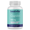 BESTVITE Cognizin Citicoline 500mg (60 vegetariska kapslar) - Kliniskt Studerade Premium Choline Nootropic - No Stearates - Vegan - Non GMO - Gluten Free - Brain Supplements för minne och fokus