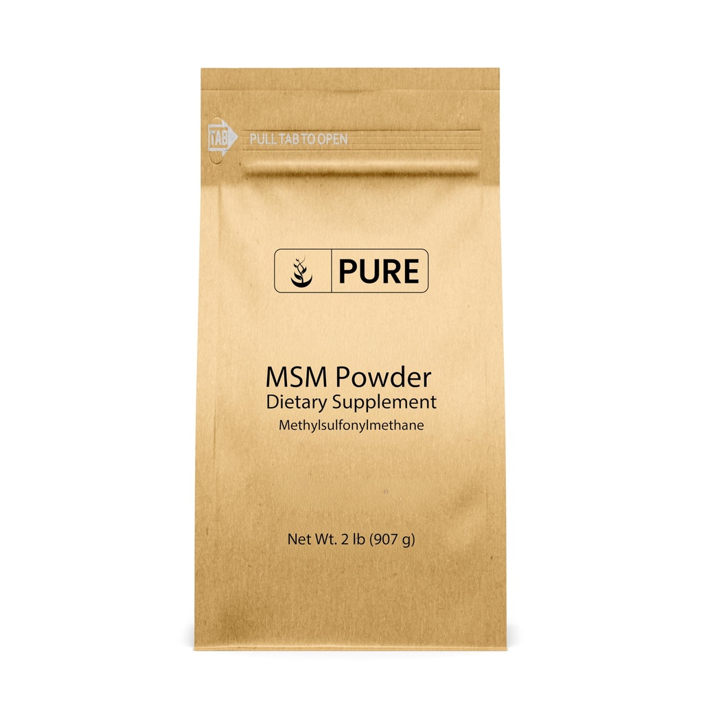 Methylsulfonylmetan MSM Powder (2 lbs), Alltid ren, naturlig svavel kosttillskott