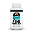 Källa Naturals Zink, Amino Acid Chelate - Kosttillskott - 50 mg - 250 tabletter