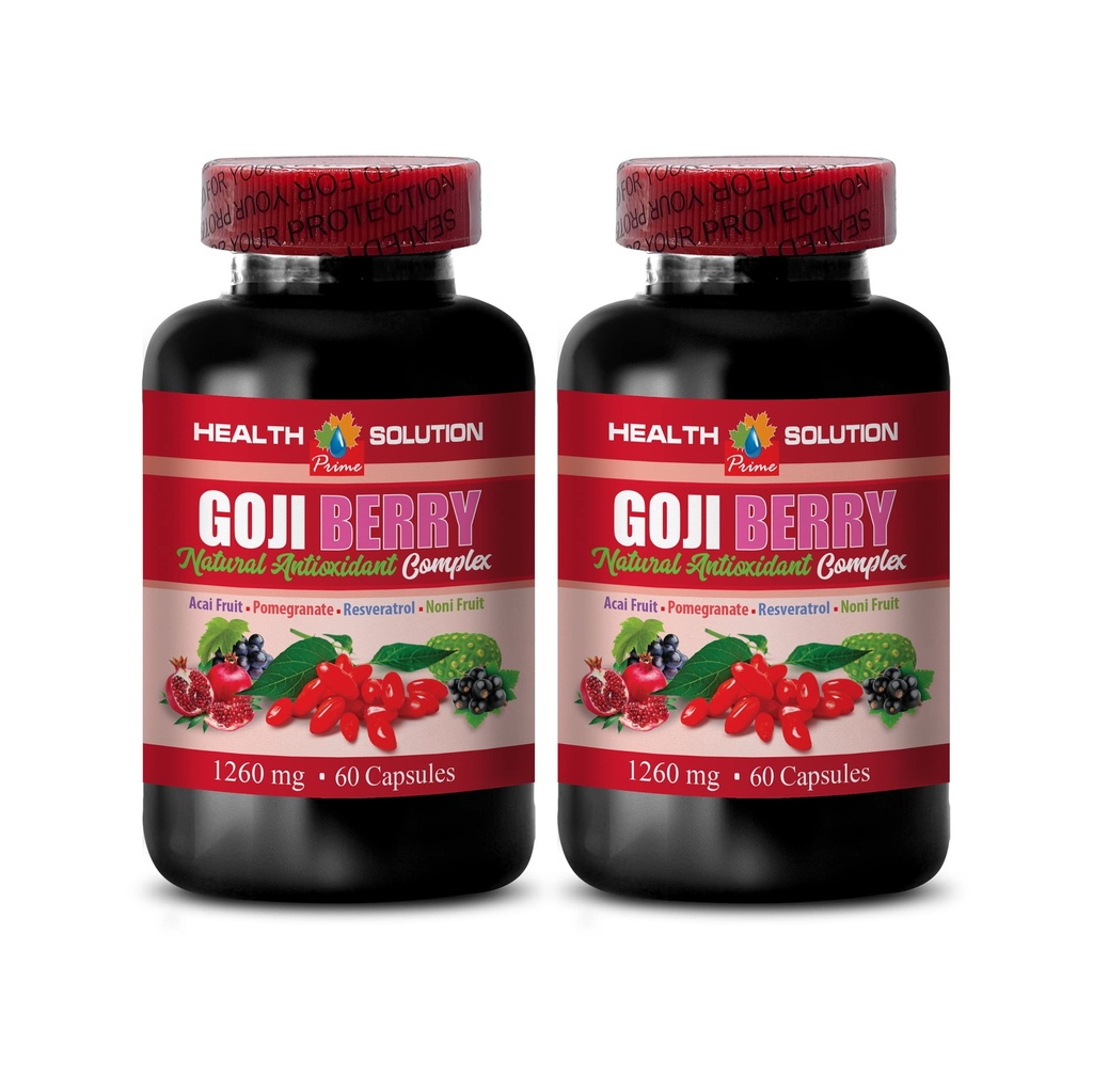 antioxidant multivitamin - GOJI BERRY - NATURAL ANTIOXIDANT COMPLEX - Naturlig resveratrol - antioxidanter tillägg - superfood goji bär, goji bär tillskott, superfood antioxidant, 2B 120Caps