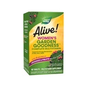 Naturens väg levande! Garden Goodness Multivitamin för kvinnor, hög styrka B-vitaminer för att stödja cellulär energi *, 1 servering Veggies & Fruits **, 60 tabletter