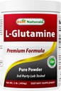 Bästa naturliga L-Glutaminpulver - 1 pund - 100% ren och fri form - Glutaminåterställningspulver - kliniskt beprövad återhämtningshjälp för män och kvinnor (817716014555)