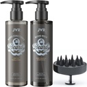 JVR Beard Wash and Beard Conditioner for Men, Beard Shampoo Cleanse och Reduces Frizz, Soften & Strengthens, Organic with Coconut, Aloe, ger Shine för torra och grova skägg, skäggvård (6.7oz)