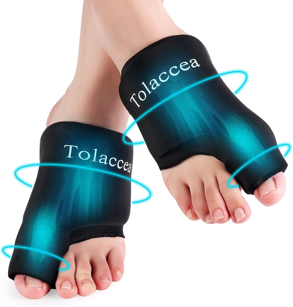 Foot Ice Packs Big Toe for Pain Relief, Flexible Cold Pack för Bunion Relief, Återanvändbar Gel Ice Pack för Hot och Cold Therapies, Ice Pack för Swelling, Sprained, Bruises, Post-Surgery Recovery