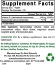Bästa naturliga vitamin B1 som tiamin Mononitrate 100 mg och vitamin B-6 25 Mg
