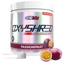 EHP Labs OxyShred Pre Workout Powder & Shredding Supplement - Preworkout Powder med L Glutamin & Acetyl L Carnitine, Energy Boost Drink - Passionfrukt, 60 portioner
