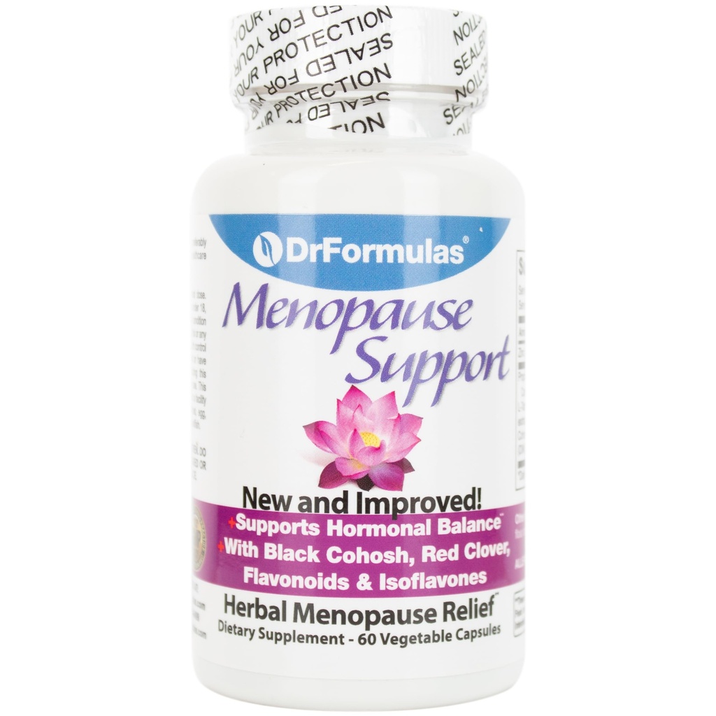 DrFormulas Menopause Supplement for Hot Flashes, Night Sweats Relief och Support med DIM, Black Cohosh, Dong Quai (60 Vegetariska kapslar)