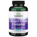Swanson Calcium Citrate Complex Bone Muscle Nerve Health Blood Pressure Support Mineral Supplement 250 mg Calcium (från Citrate & Carbonate) 100 kapslar
