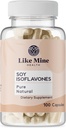 Liksom Mine Soy Isoflavones (100 kapslar), ren och naturlig kosttillskott, inga fillers