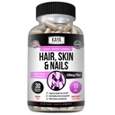Kaya Naturals Hair Skin Nail Capsules with Biotin - Hair and Skin Vitamins, Vitamin D Vitamin B-12 A Folic Acid Support, Hair Support Vitamin Supplement for Hair Skin Nails-30 Count Capsules