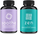 WellPath Zen Stress & Hormone Support Bundle - Herbal Stress Relief & Hormone Balance Supplements - 60 Cts Varje